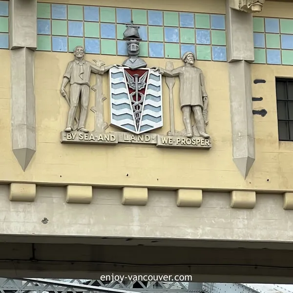 Art Deco architecture on Burrard Bridge Vancouver