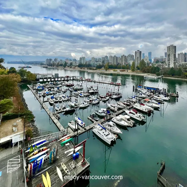 Burrard Bridge photography view in Vancouver