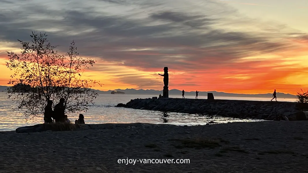 Ambleside Beach in West Vancouver