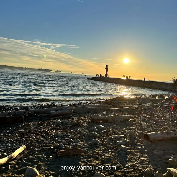 Ambleside Park waterfront in West Vancouver
