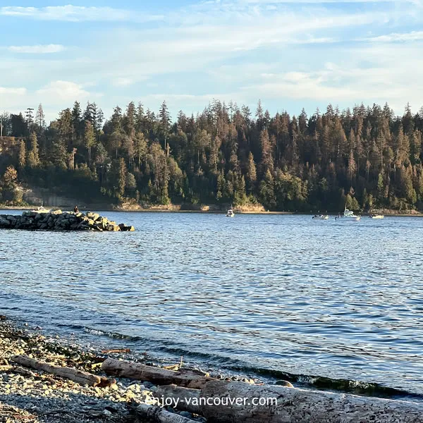 Waterfront walking route in West Vancouver