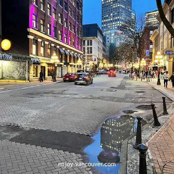 Historic street architecture in Vancouver