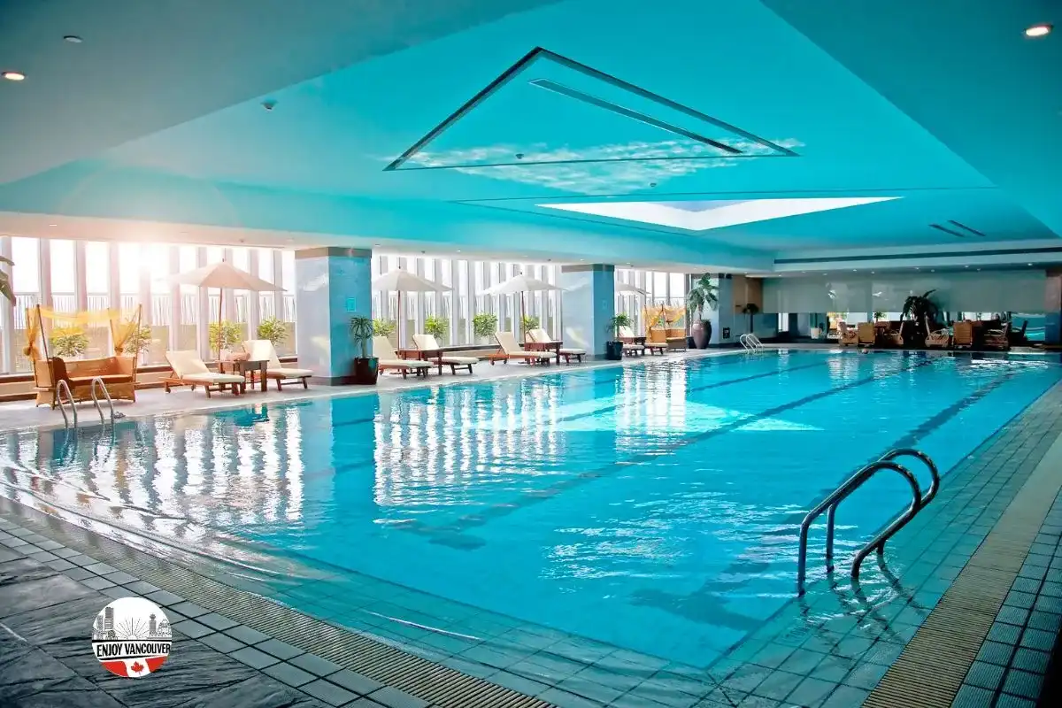 Indoor swimming pool with recreational swimming facilities